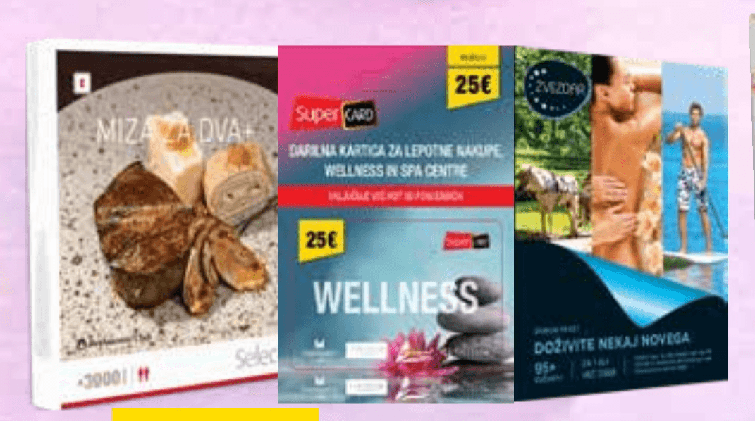 Darilni bon, kartica ali paket - Akcija v trgovini Tuš