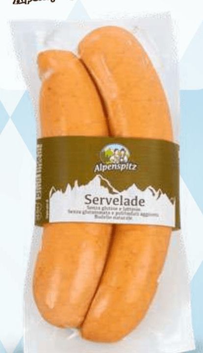 AlpenSpitze barjene klobase Servelade 340 g Akcija v trgovini Eurospin