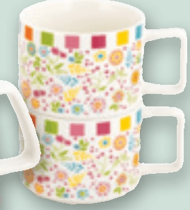 Kolekcija Rajski vrt - skodelice s podstavki 6/1 - Akcija v trgovini Spar