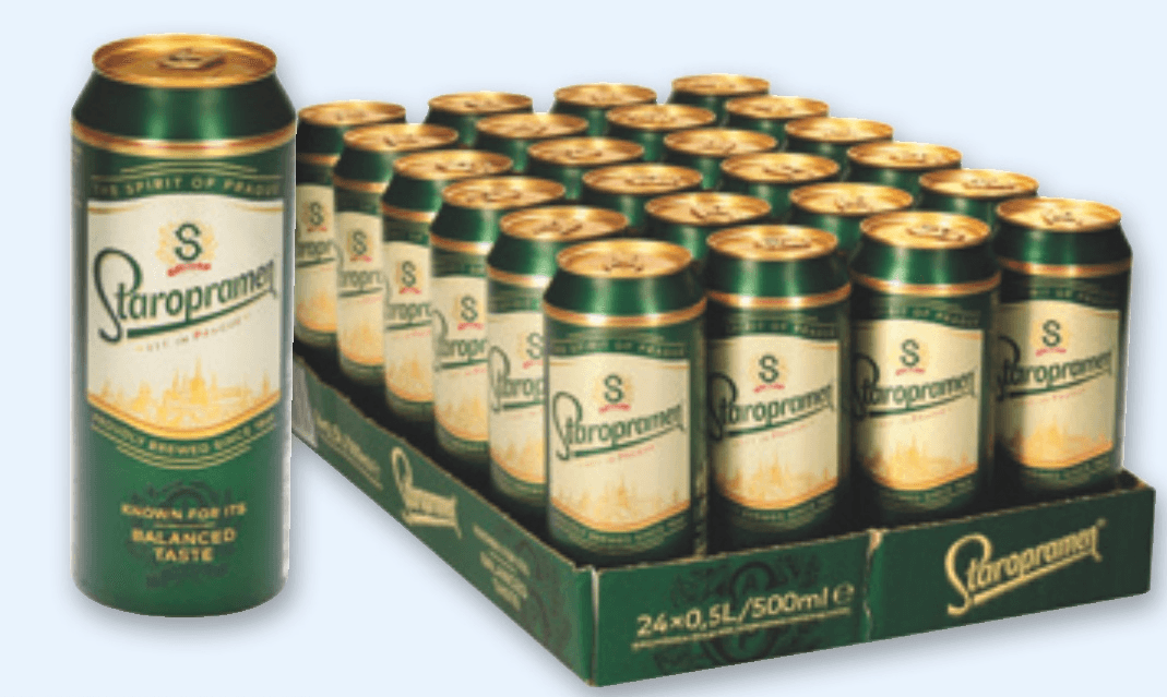 Pivo Staropramen 24 x 0,5 l - Akcija v trgovini Spar