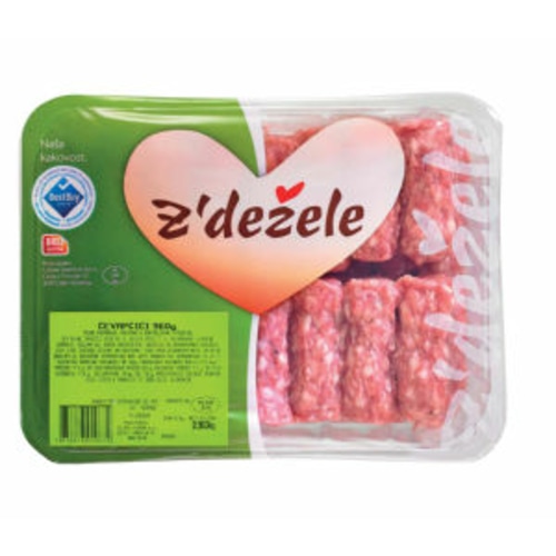 Čevapčiči XXL 900g Z'dežele - Akcija v trgovini Mercator