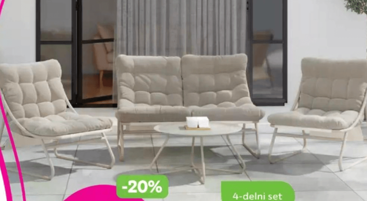 Vrtni set „SAMBA" 4-delni set - Akcija v trgovini Mömax