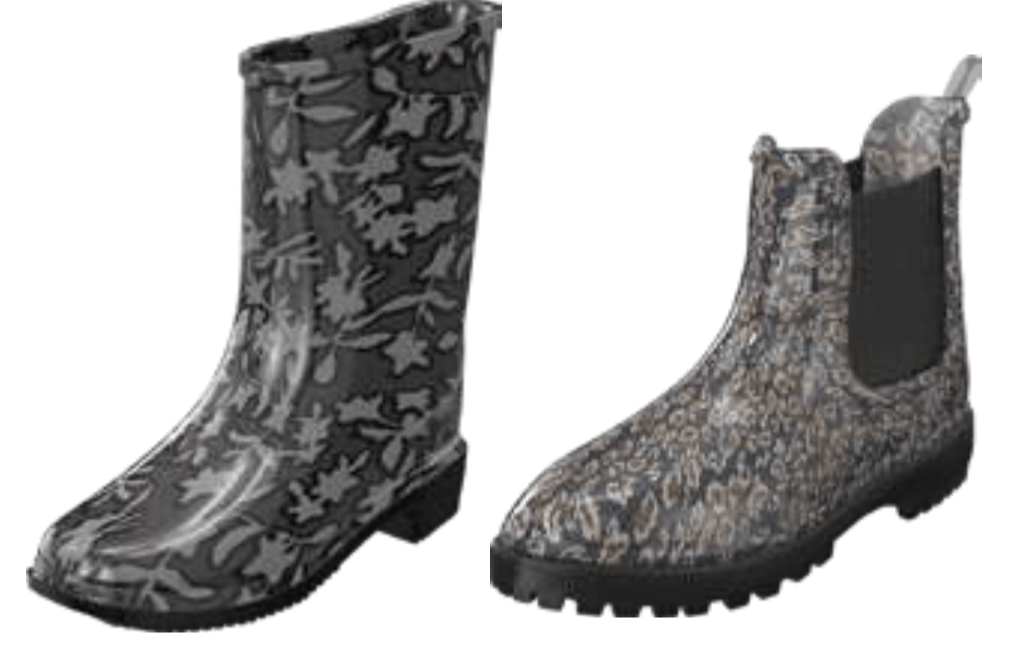 Ženski nizki ali visoki dežni škornji Tissaja - Akcija v trgovini E.Leclerc