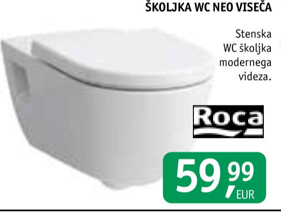 WC školjka Roca Neo - Akcija v trgovini Jager