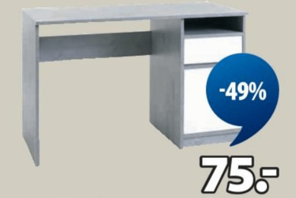 Pisalna miza BILLUND - Akcija v trgovini Jysk