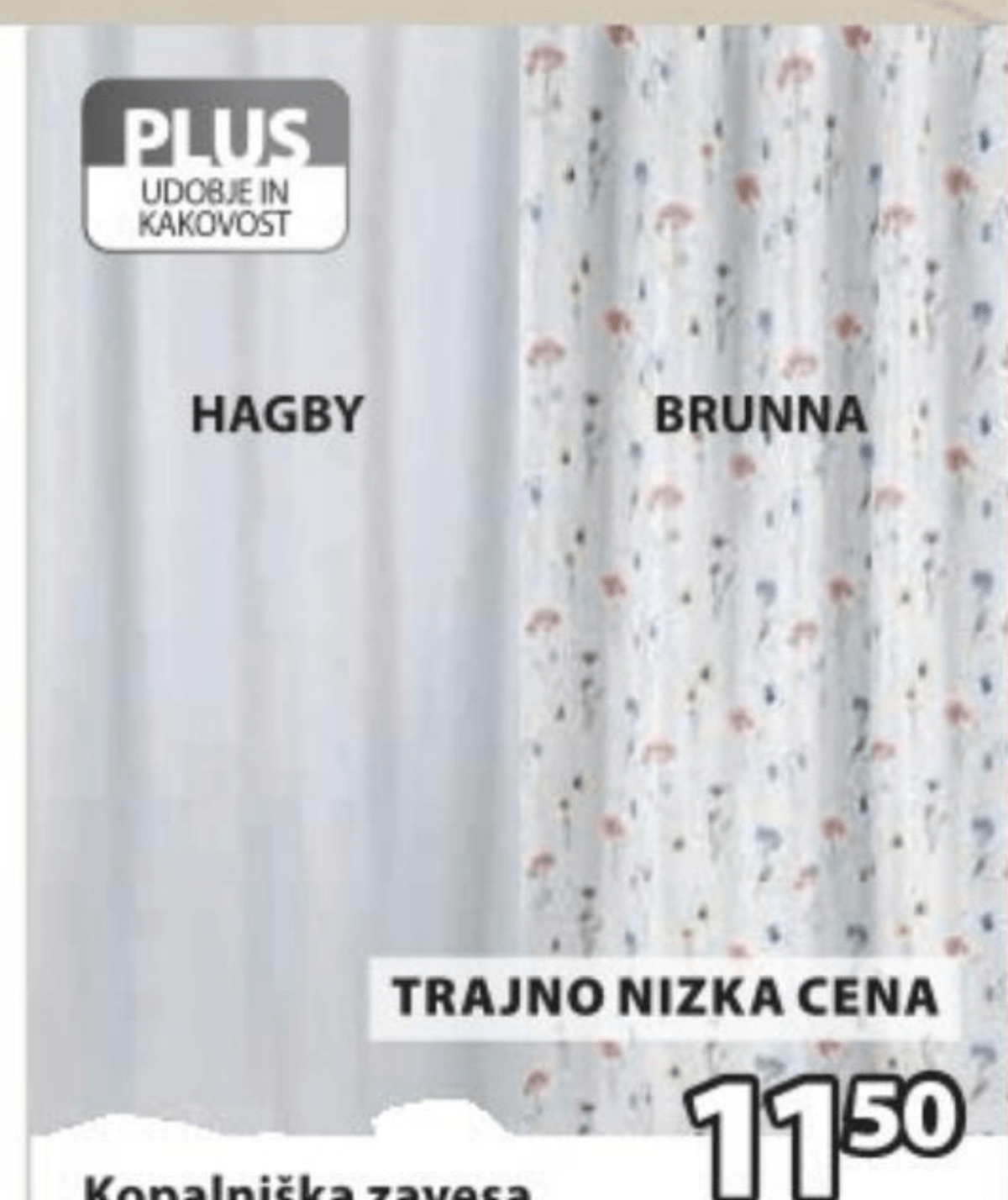 Kopalniška zavesa HAGBY 150x200 cm - Akcija v trgovini Jysk