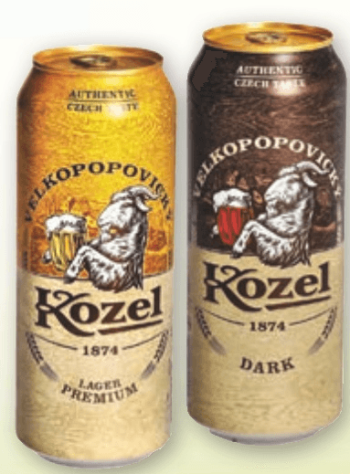 Pivo Kozel 0,5 l - Akcija v trgovini Spar