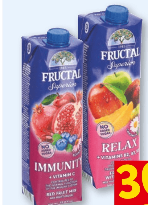 Napitek Superior Fructal 1 l - Akcija v trgovini Spar