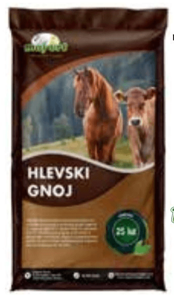 Peletiran hlevski gnoj - BRIKETI 25 kg Moj vrt - Akcija v trgovini Jager