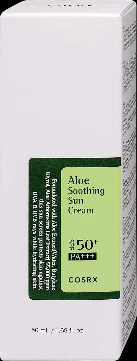 COSRX Aloe Soothing krema za zaščito pred soncem, ZF 50+ PA+++ 50 ml - Akcija v trgovini Dm
