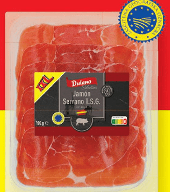 Dulano Selection pršut "Jamon Serrano" 120 g Akcija v trgovini Lidl