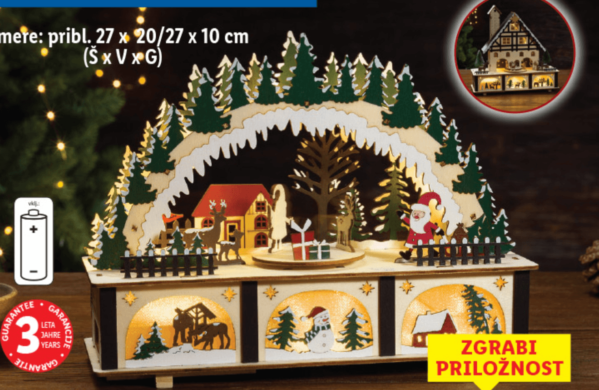 LIVARNO home LED-okrasna hiša - Akcija v trgovini Lidl