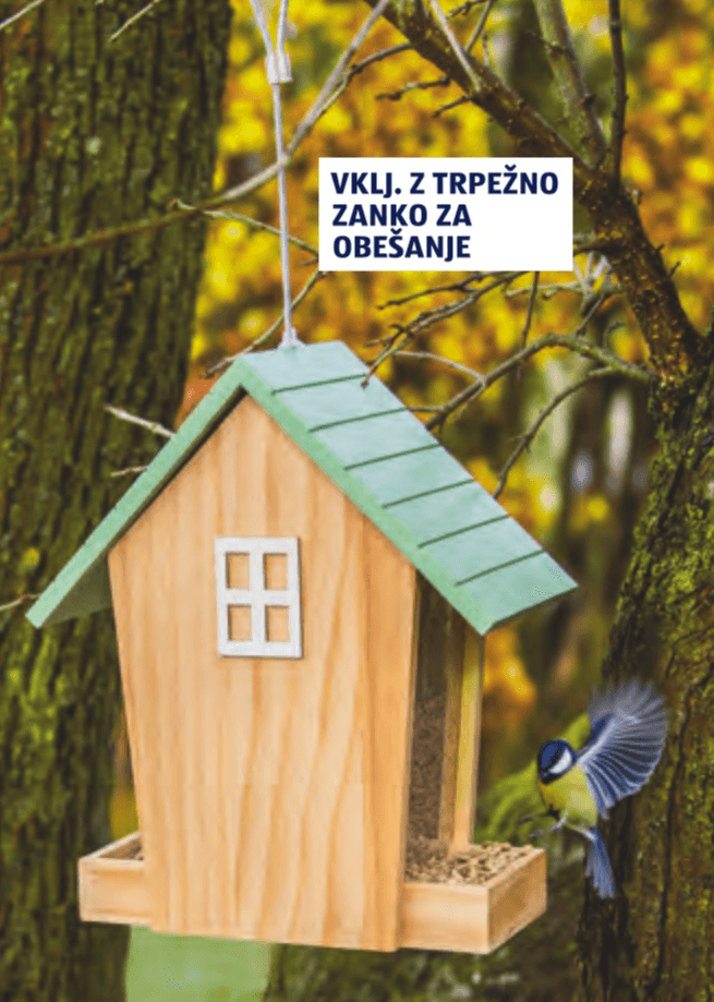 Ptičja krmilnica/Gnezdišče BELAVI - Akcija v trgovini Hofer