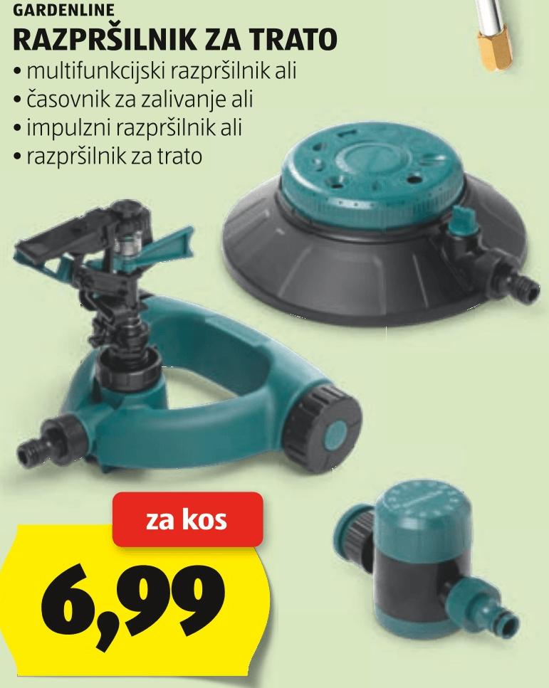 Gardenline Razpršilnik za trato - Akcija v trgovini Hofer