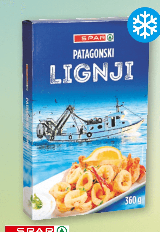 SPAR Patagonski lignji 360 g - Akcija v trgovini Spar