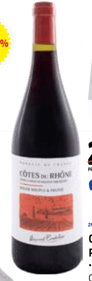 Côtes du Rhône 0.75 l - Akcija v trgovini E.Leclerc
