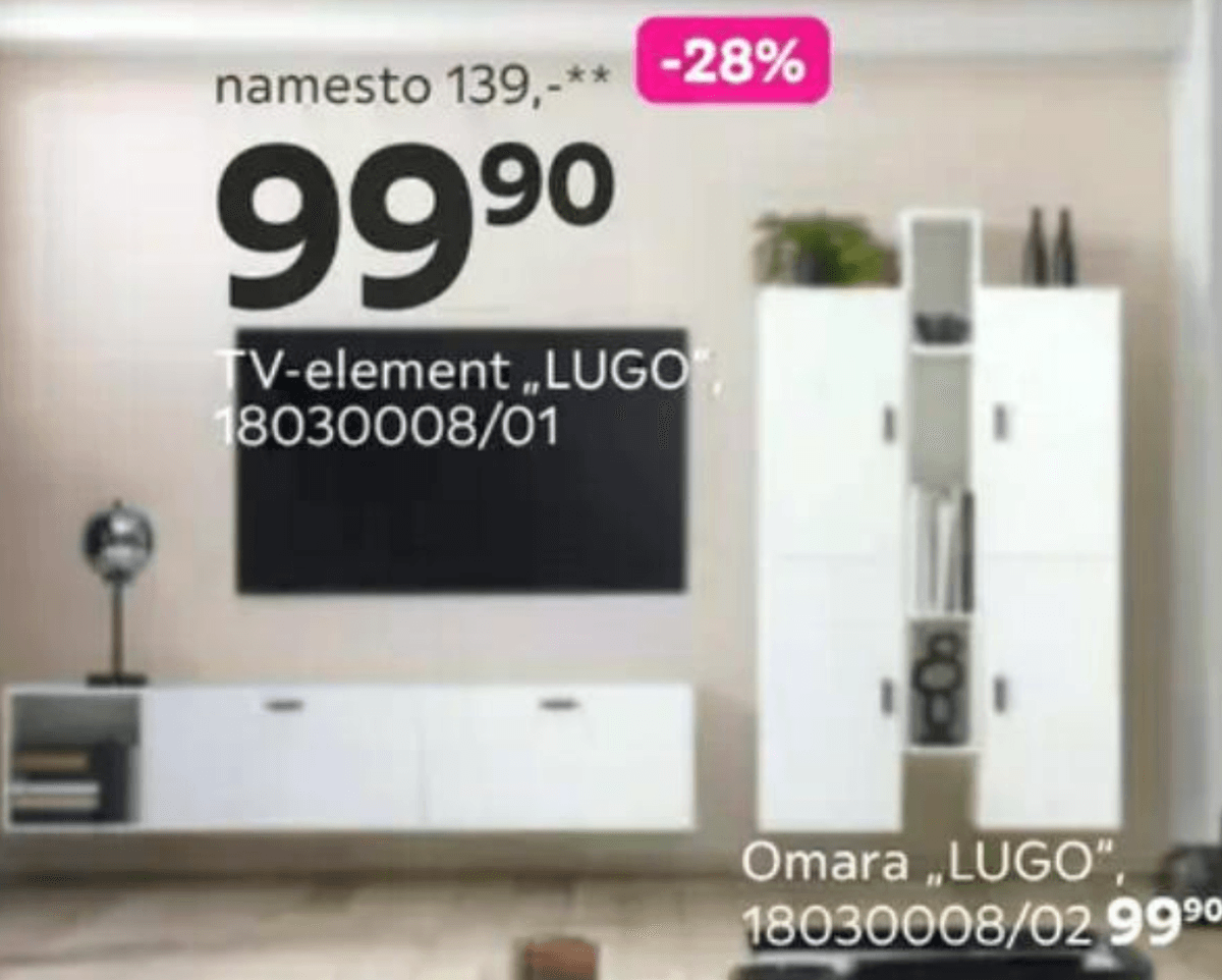 TV-element "LUGO" - Akcija v trgovini Mömax