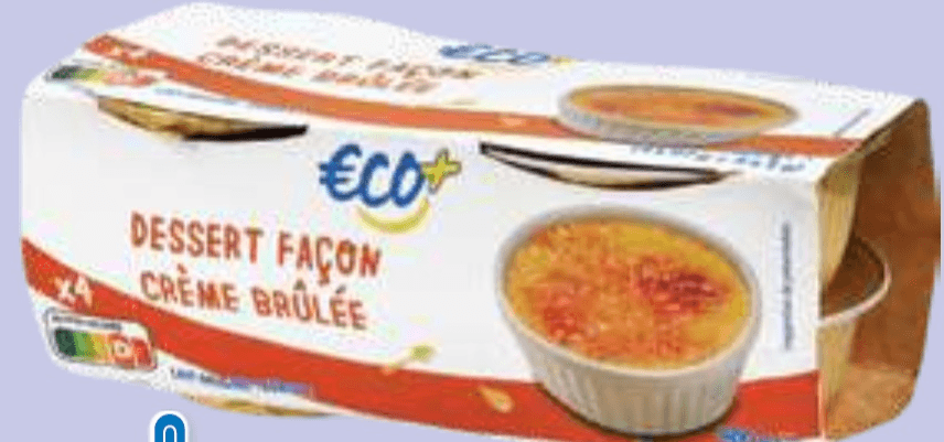 Desert Crème brûlée 400 g Eco - Akcija v trgovini E.Leclerc