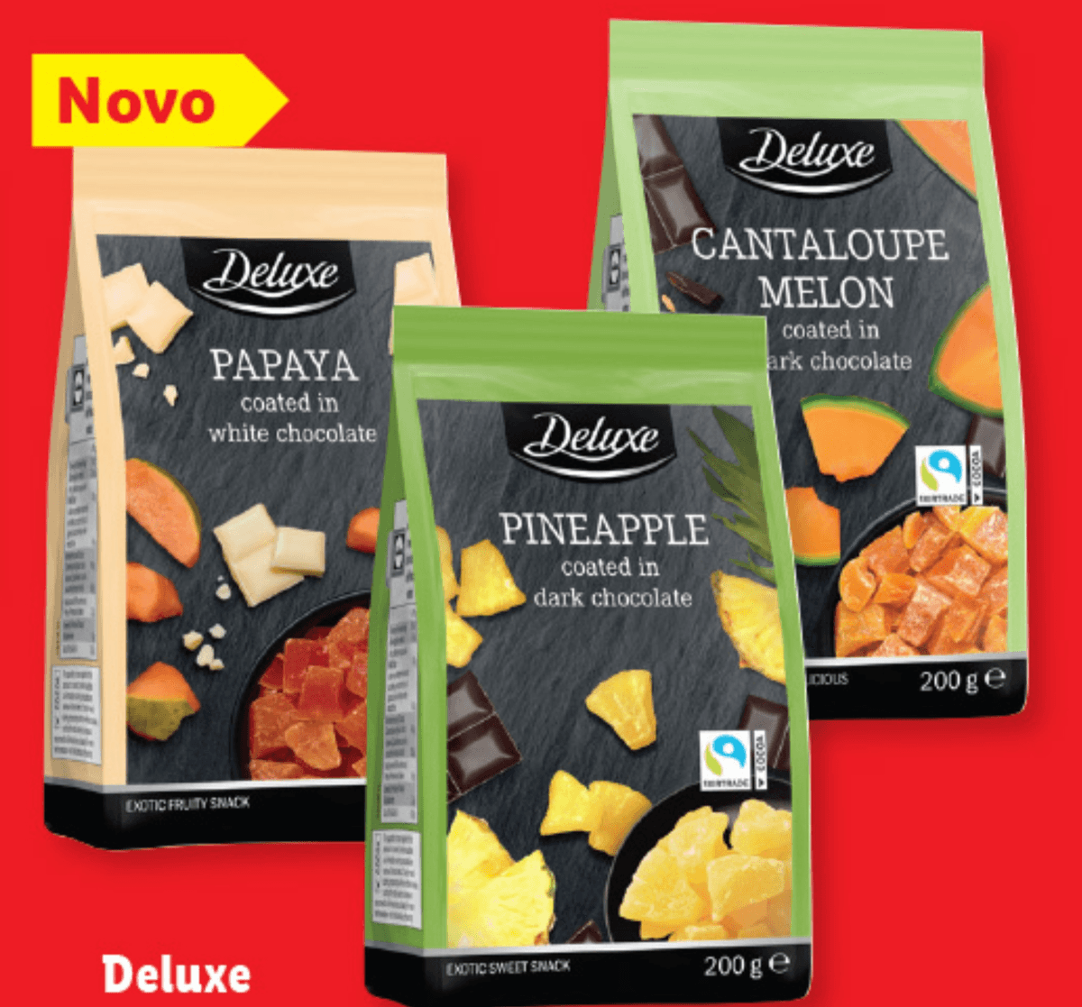 Deluxe Kandirano sadje v čokoladi 200 g - Akcija v trgovini Lidl