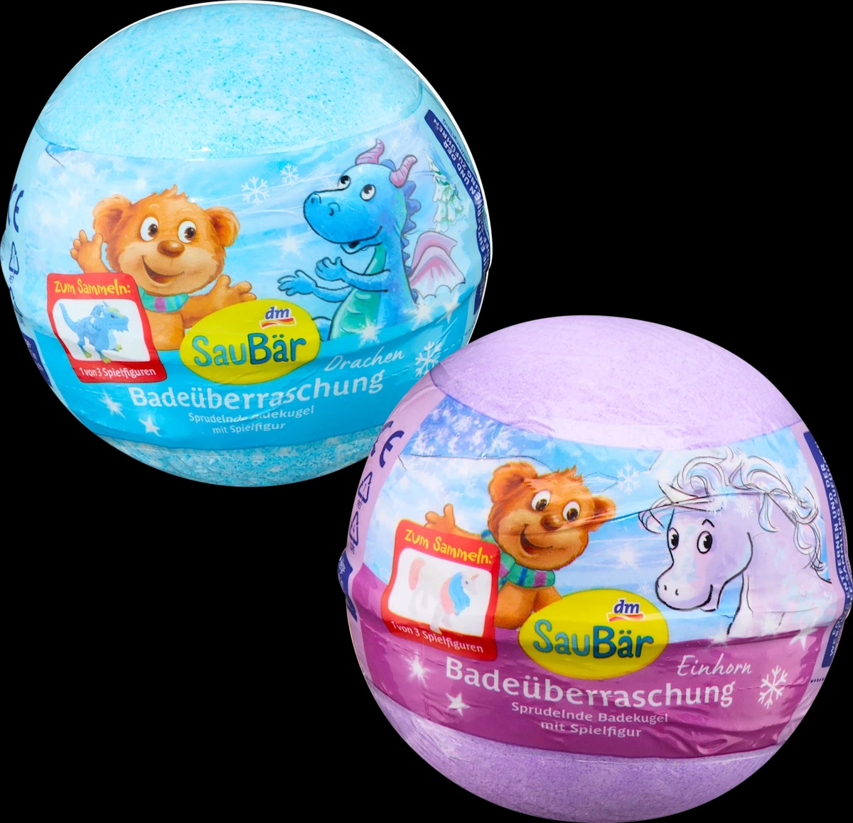 SauBär peneča kopalna krogla s figurico 1 kos - Akcija v trgovini Dm