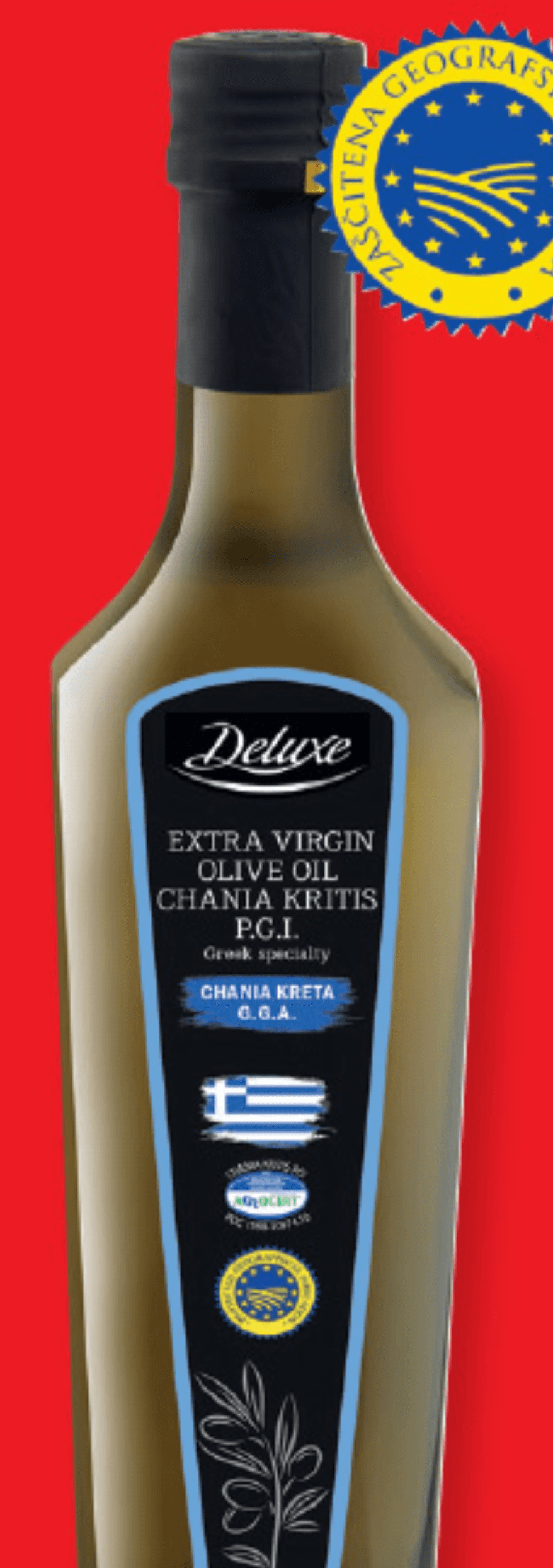 Deluxe Grško oljčno olje „Chania Kritis“ 750 ml - Akcija v trgovini Lidl