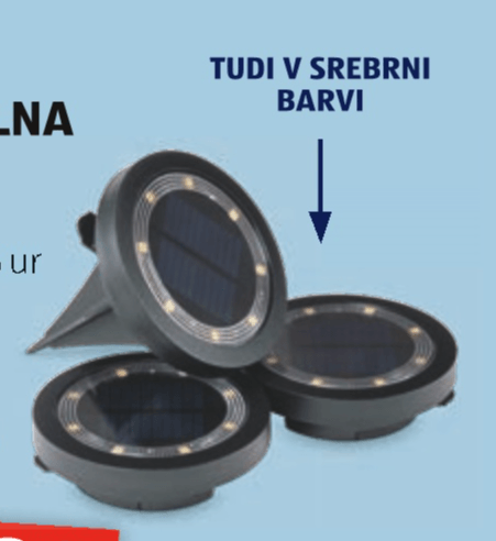 Casalux Solarna talna svetilka 3 kosi - Akcija v trgovini Hofer