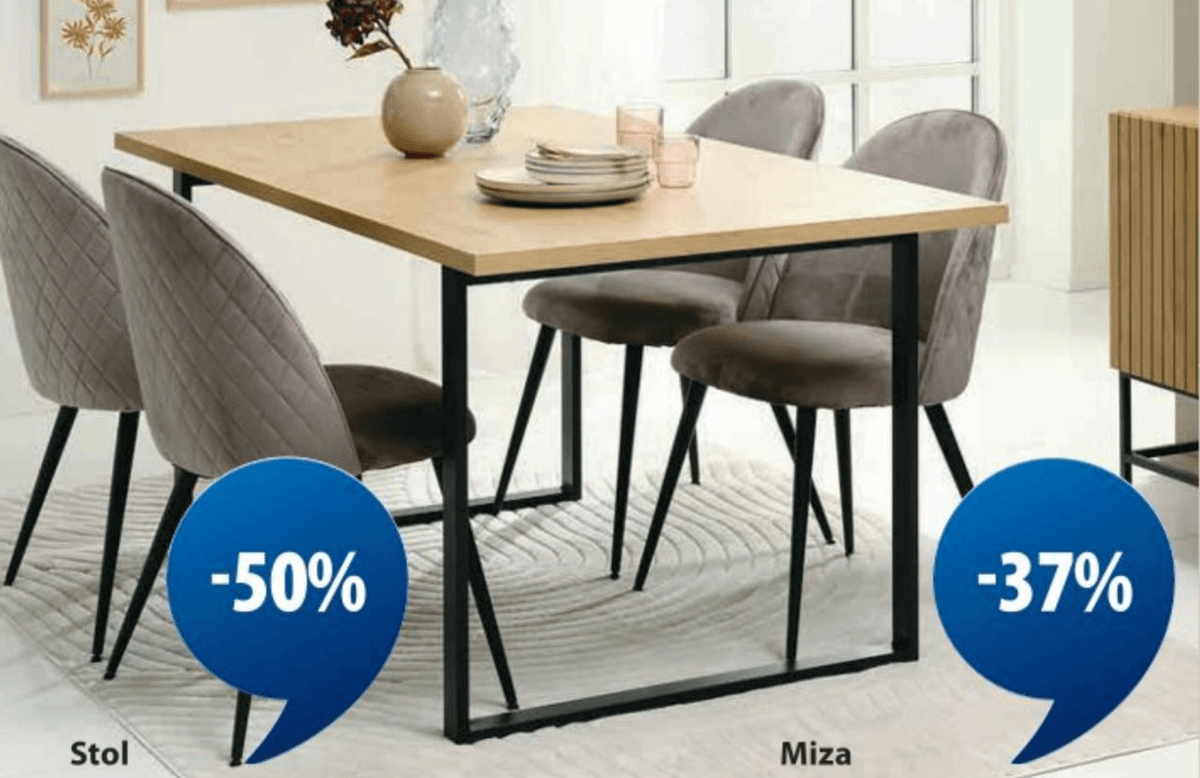 Jedilniška miza AABENRAA - Akcija v trgovini Jysk