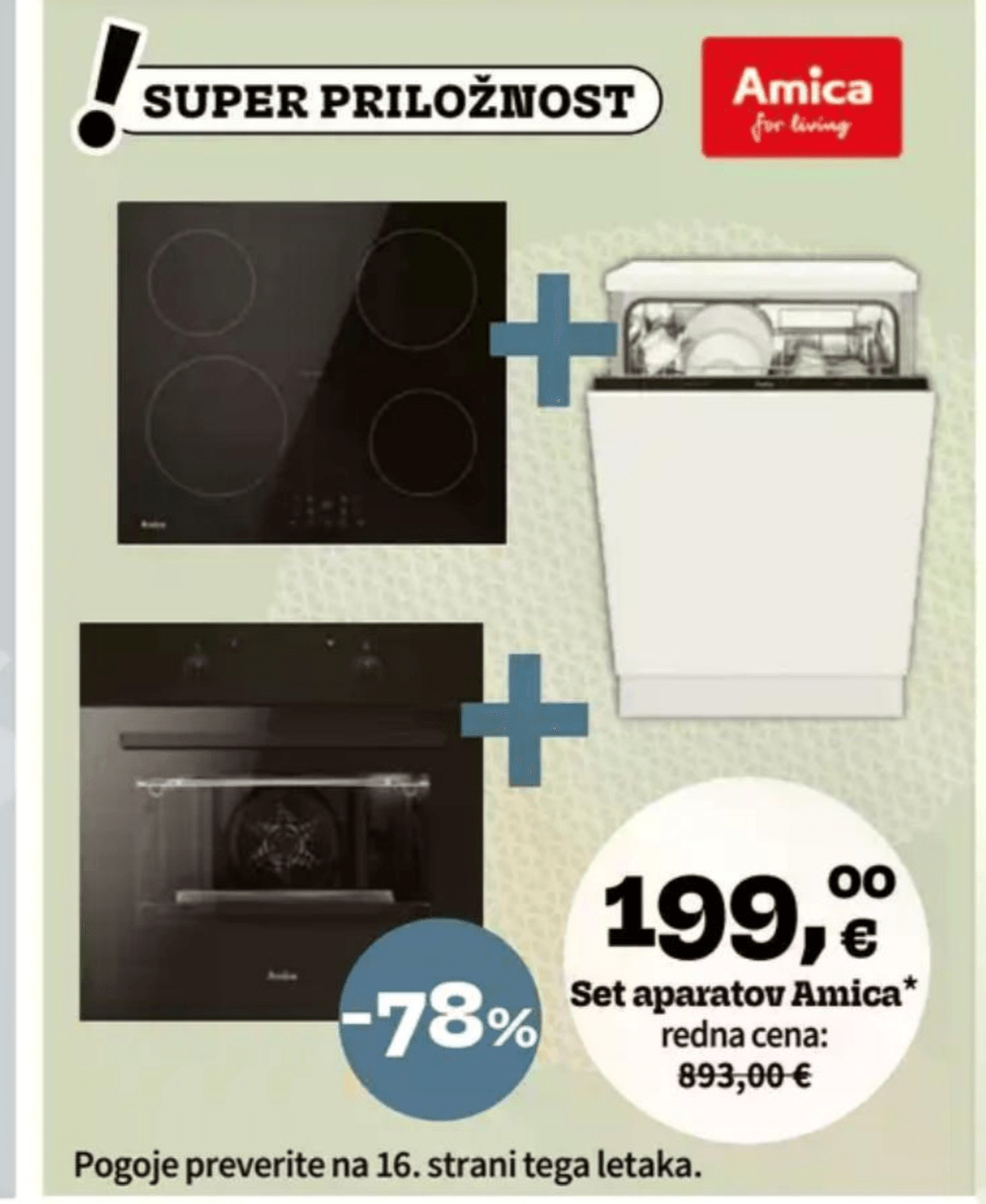 Set aparatov Amica - Akcija v trgovini Prima