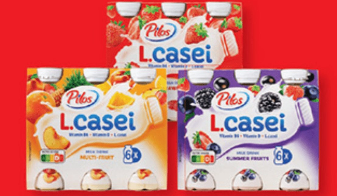 Pilos L. Casei napitek 6 x 100 g Akcija v trgovini Lidl