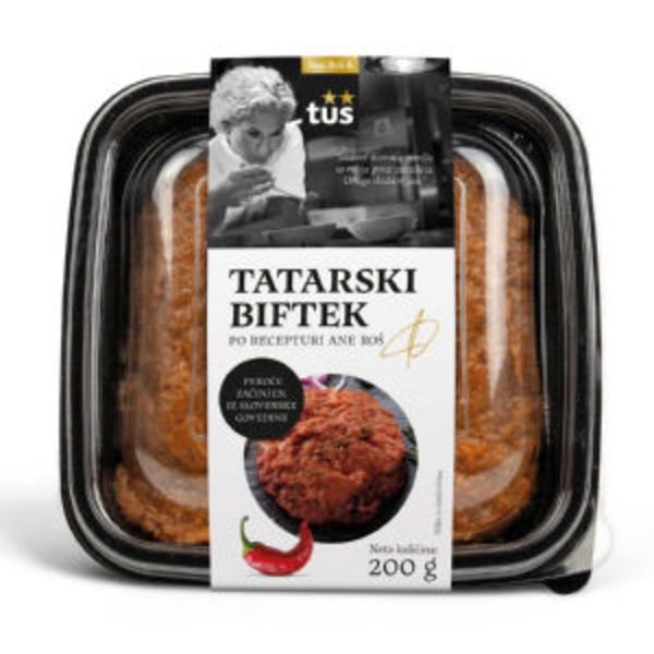 Tatarski biftek Mesarstvo Čadež ali Arvaj - Akcija v trgovini E.Leclerc