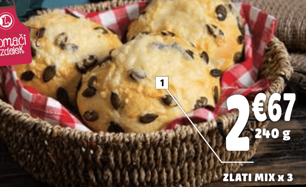 Zlati mix 240 g Domači izdelek - Akcija v trgovini E.Leclerc