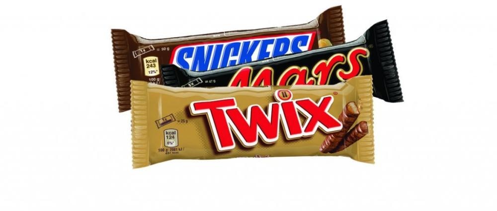 Čokoladica 50 g Snickers, Mars, Twix - Akcija v trgovini Jager