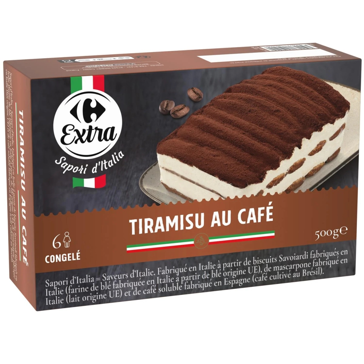 Tiramisu ali profiteroli Saporit 500 g - Akcija v trgovini E.Leclerc