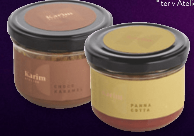 Panna Cotta jagoda-vanilija ali sladica čoko-karamela 130 g ali 150 g Karim - Akcija v trgovini Spar