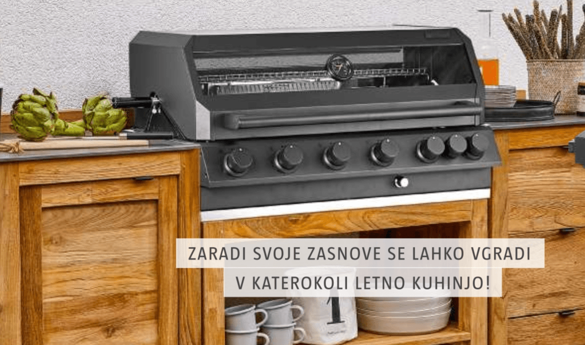 Vgradni plinski žar 'Cliff 6005-2 IR Black Built In' - Akcija v trgovini Bauhaus