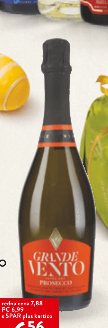 P.V.Gra. Ve.Prosecco DOC 0,75 l Grande Vento - Akcija v trgovini Spar