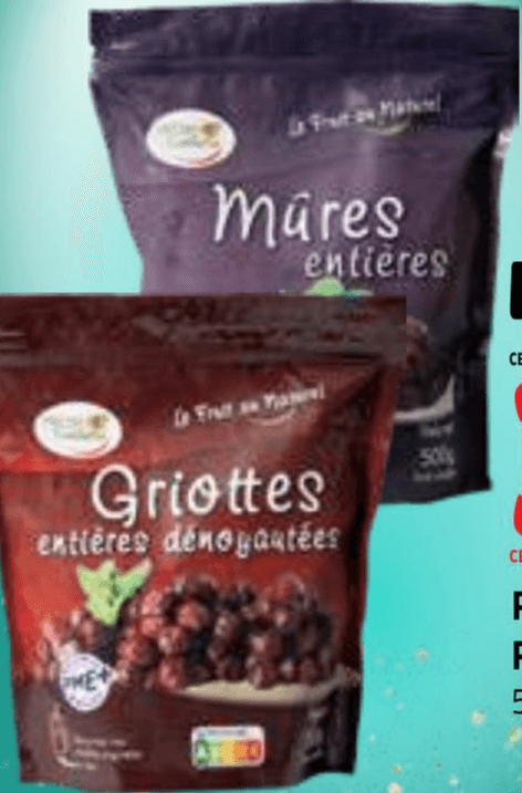 Robide ali višnje Fresh Cueillette 500 g - Akcija v trgovini E.Leclerc