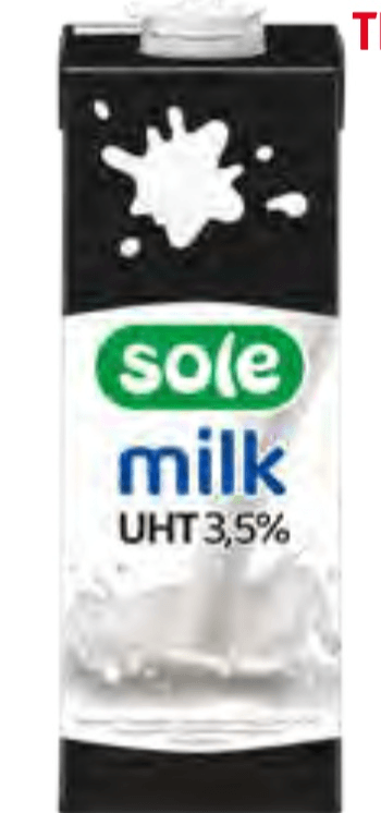 Trajno mleko Sole 1 L - Akcija v trgovini Jager