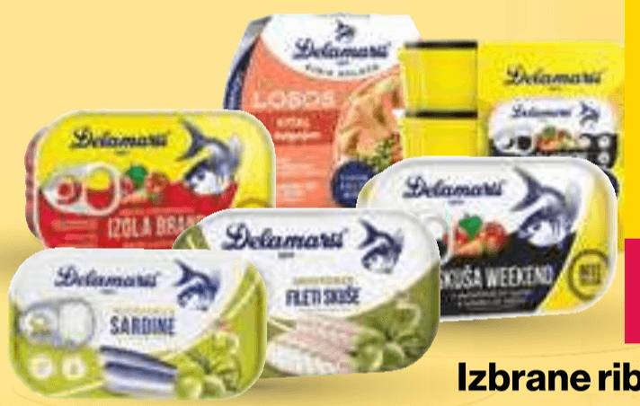 Izbrane ribe Delamaris - Akcija v trgovini Mercator