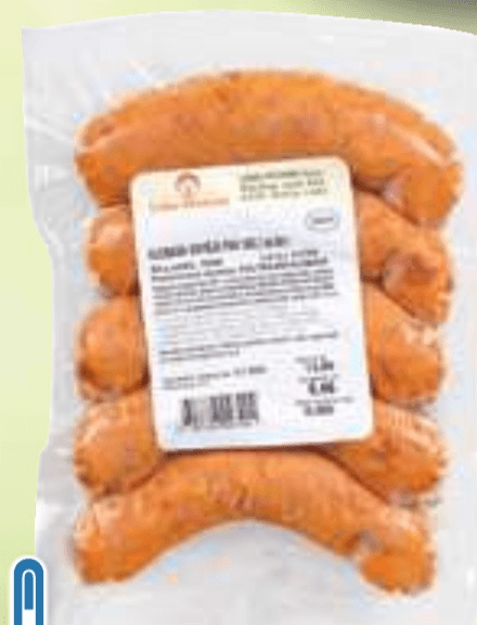 Goveja klobasa za žar Arvaj - Akcija v trgovini E.Leclerc