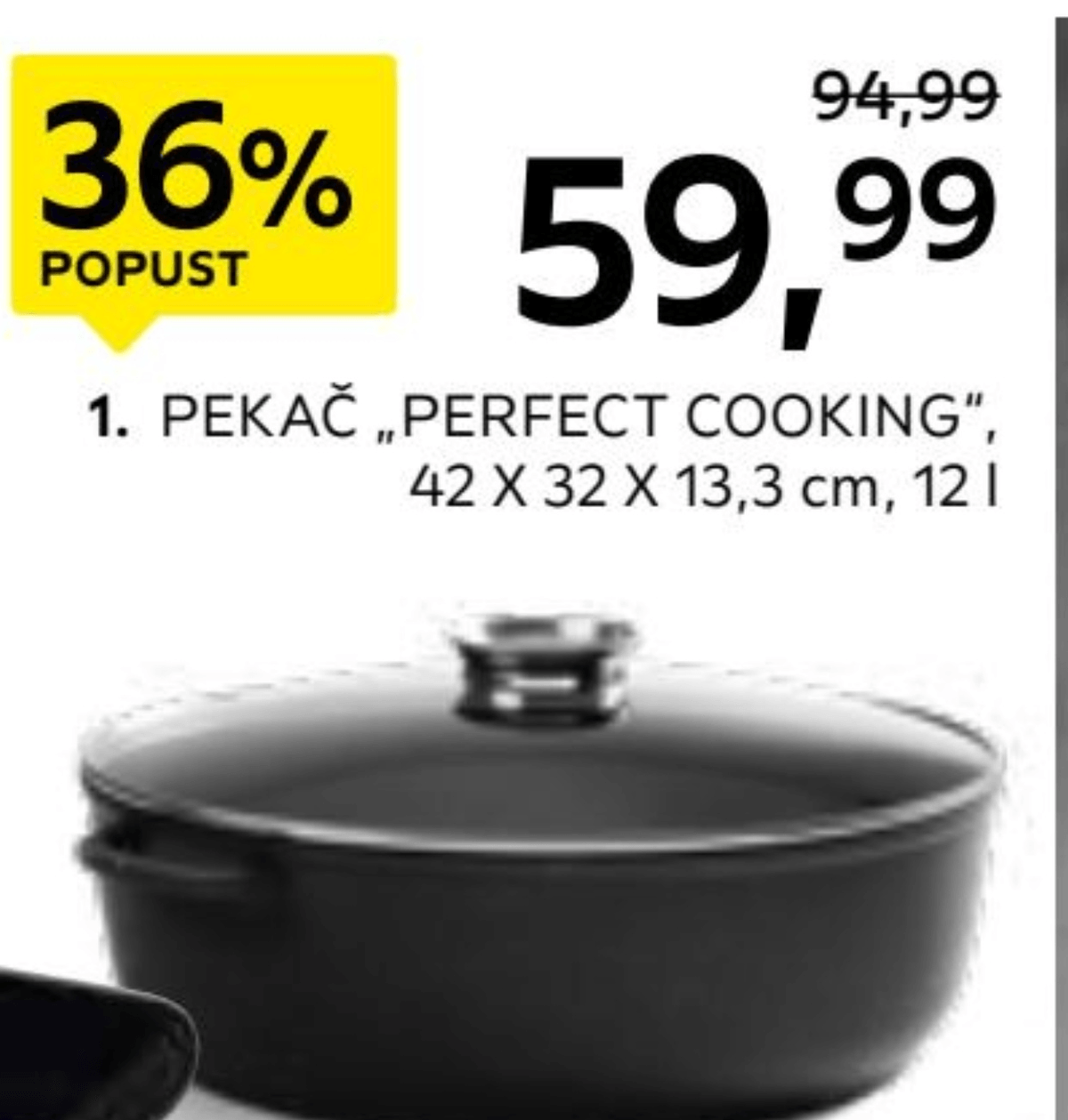 Pekač „PERFECT COOKING" 12 l - Akcija v trgovini Lesnina