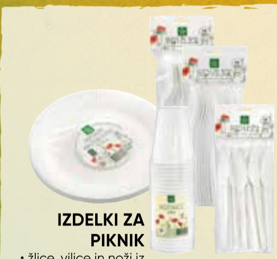 Izdelki za piknik - Akcija v trgovini Tuš