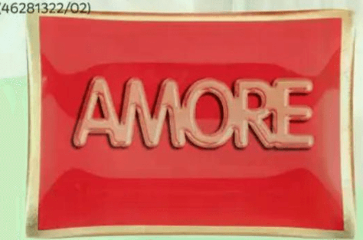 Okrasni krožnik „AMORE" - Akcija v trgovini Mömax