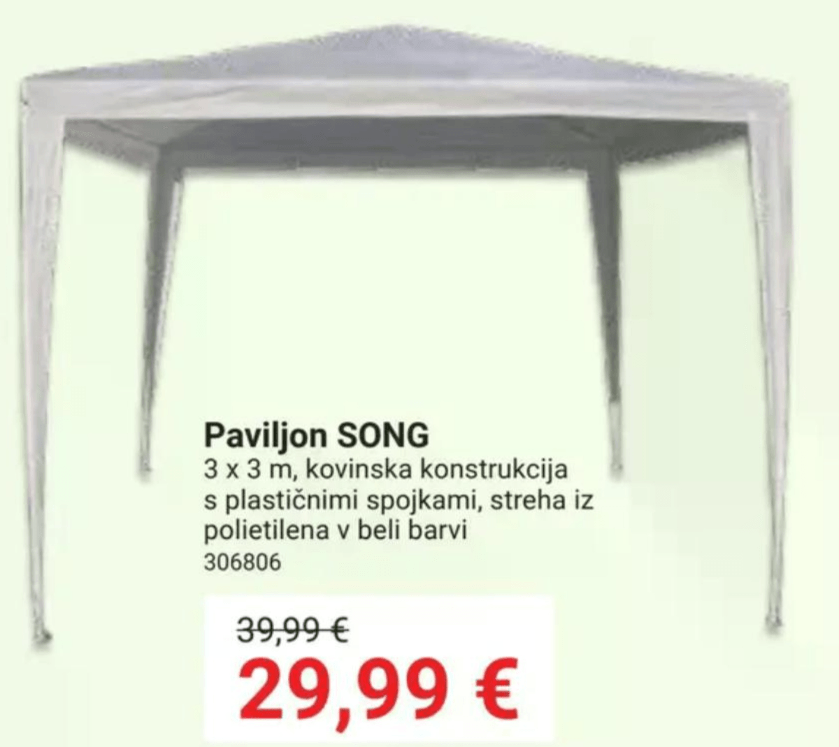 Paviljon SONG - Akcija v trgovini Pevex