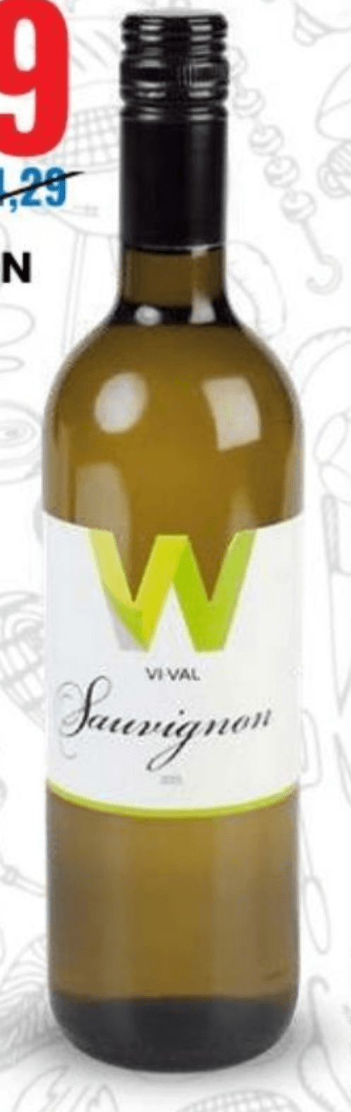 Sauvignon 750 ml VI VAL - Akcija v trgovini Eurospin