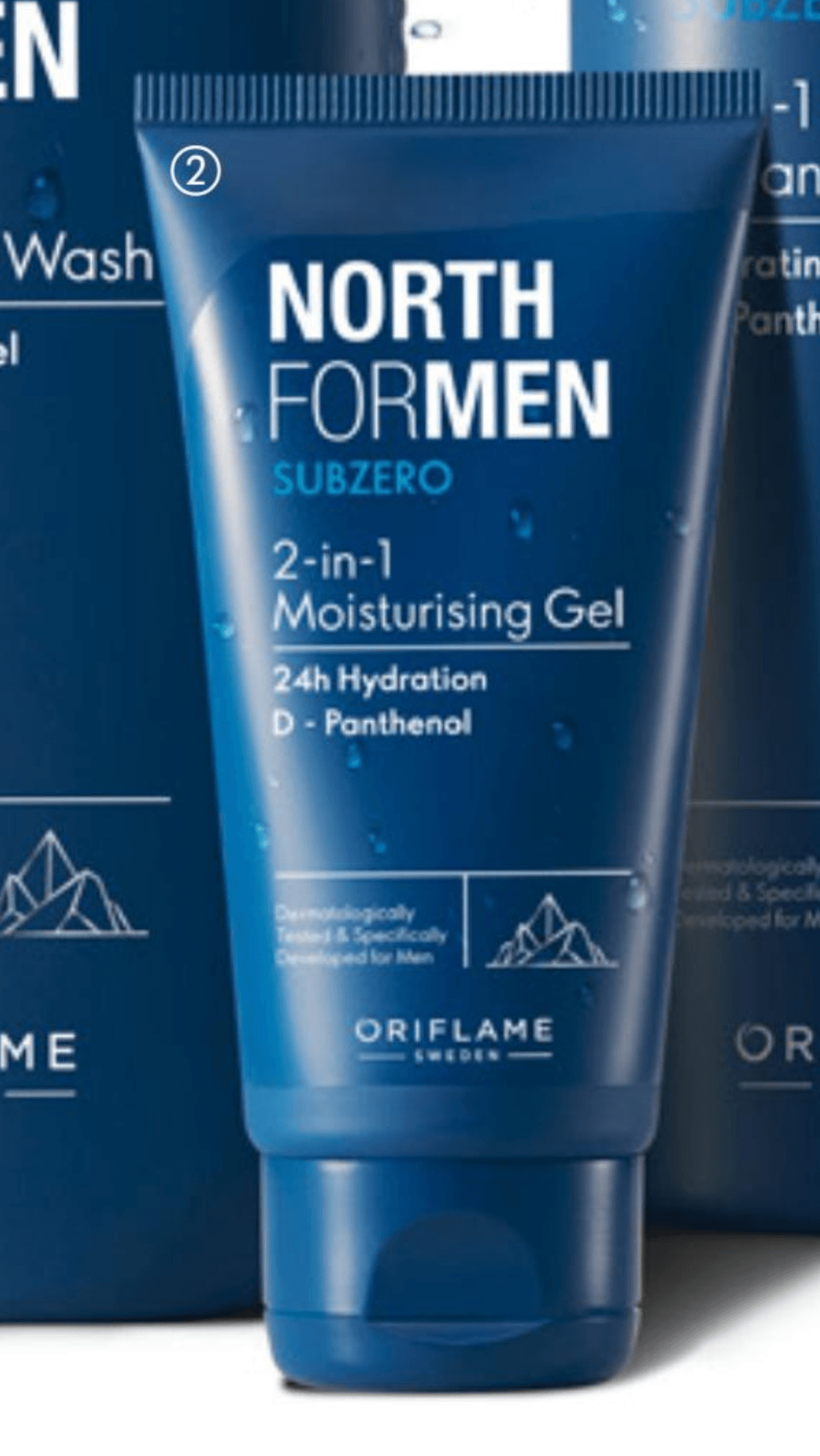 North For Men Subzero 2-v-1 vlažilni gel 50 ml Oriflame - Akcija v trgovini Oriflame
