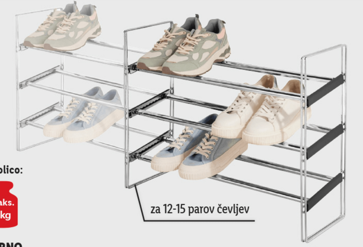 LIVARNO Regal za čevlje - Akcija v trgovini Lidl