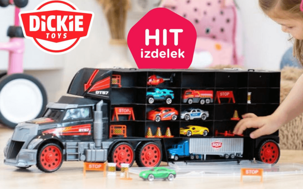 Tovornjak za avtomobile Dickie - Akcija v trgovini Baby Center