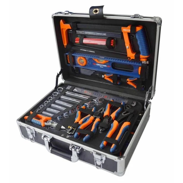 Popolna garnitura orodja Dexter 130 kosov - Akcija v trgovini Merkur