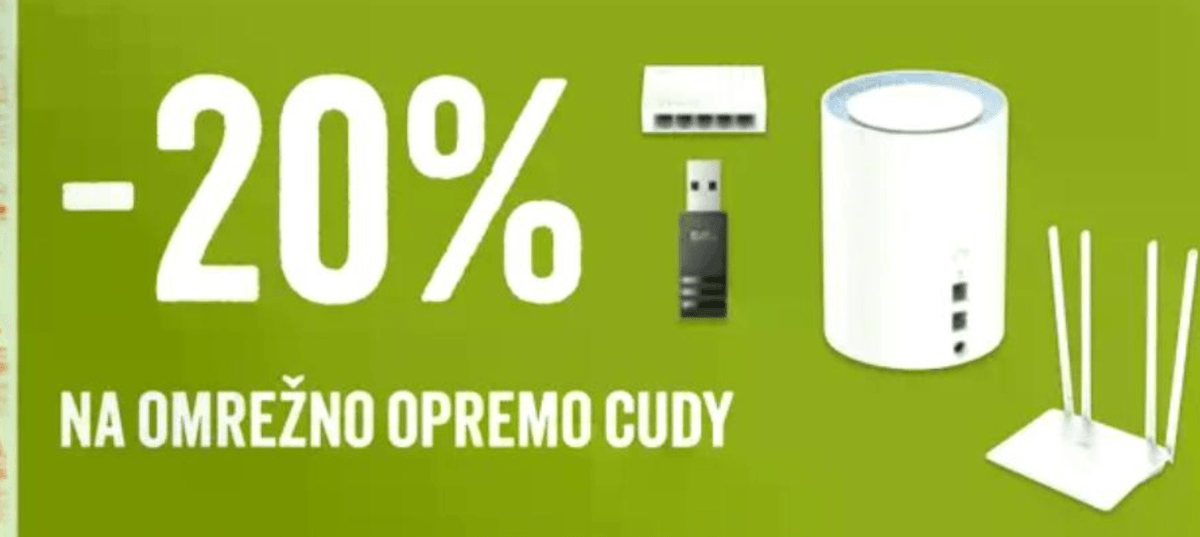Omrežna oprema Cudy - Akcija v trgovini Pevex